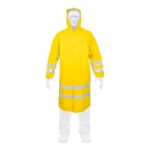Gabardina Impermeable con Reflejante, Talla Mediana, PVC