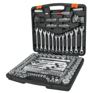 Juego de Dados, Cuadro 1/4, 3/8 y 1/2', 199 Piezas, std y mm