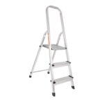 Escalera Tubular, Plegable, 2 Peldaños, Aluminio