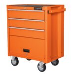 Gabinete Metálico Móvil, 4 Cajones, Capacidad 90 Kg.