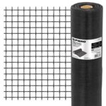 Malla Mosquitera, Fibra De Vidrio, Negra, 0.90 x 30 m