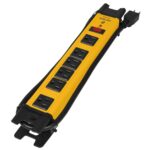 Multicontacto Uso Industrial, 6 Entradas,Supresor,1200Joules