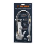 Inflador calibrador de cabeza doble, profesional